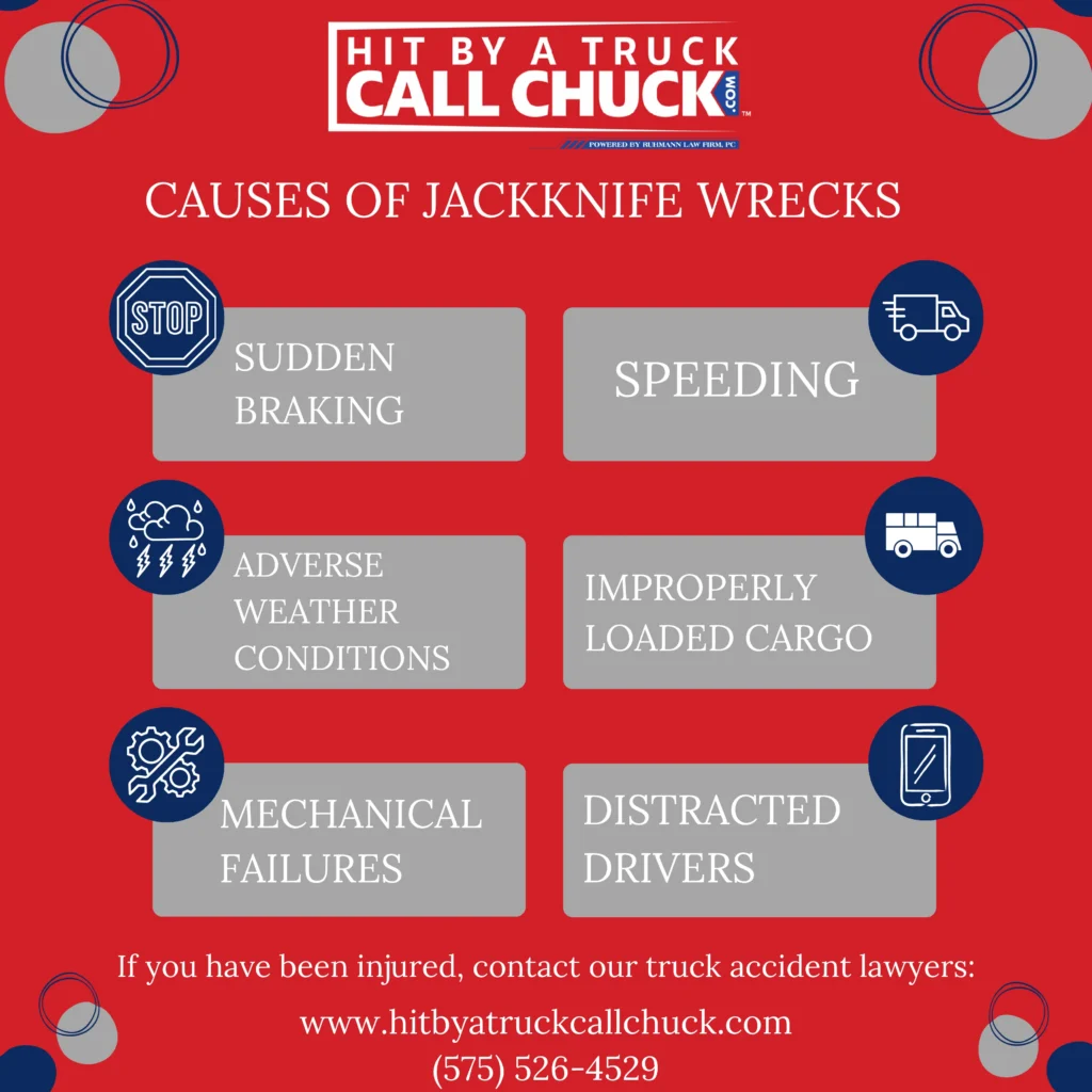 This Infographic Shows That Causes Of Jackknife Wrecks