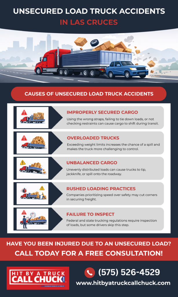 This Infographic shows That Unsecured Load Truck Accident